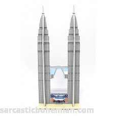Mini 3D Puzzles Architecture Petronas Twin Towers Easy for Baby 3 Years and more Mini Size 2.4 x 5.6 B06WWGDDD4